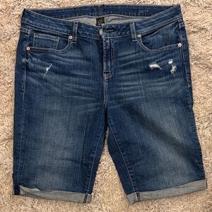 a.n.a Dark Blue Jean Shorts